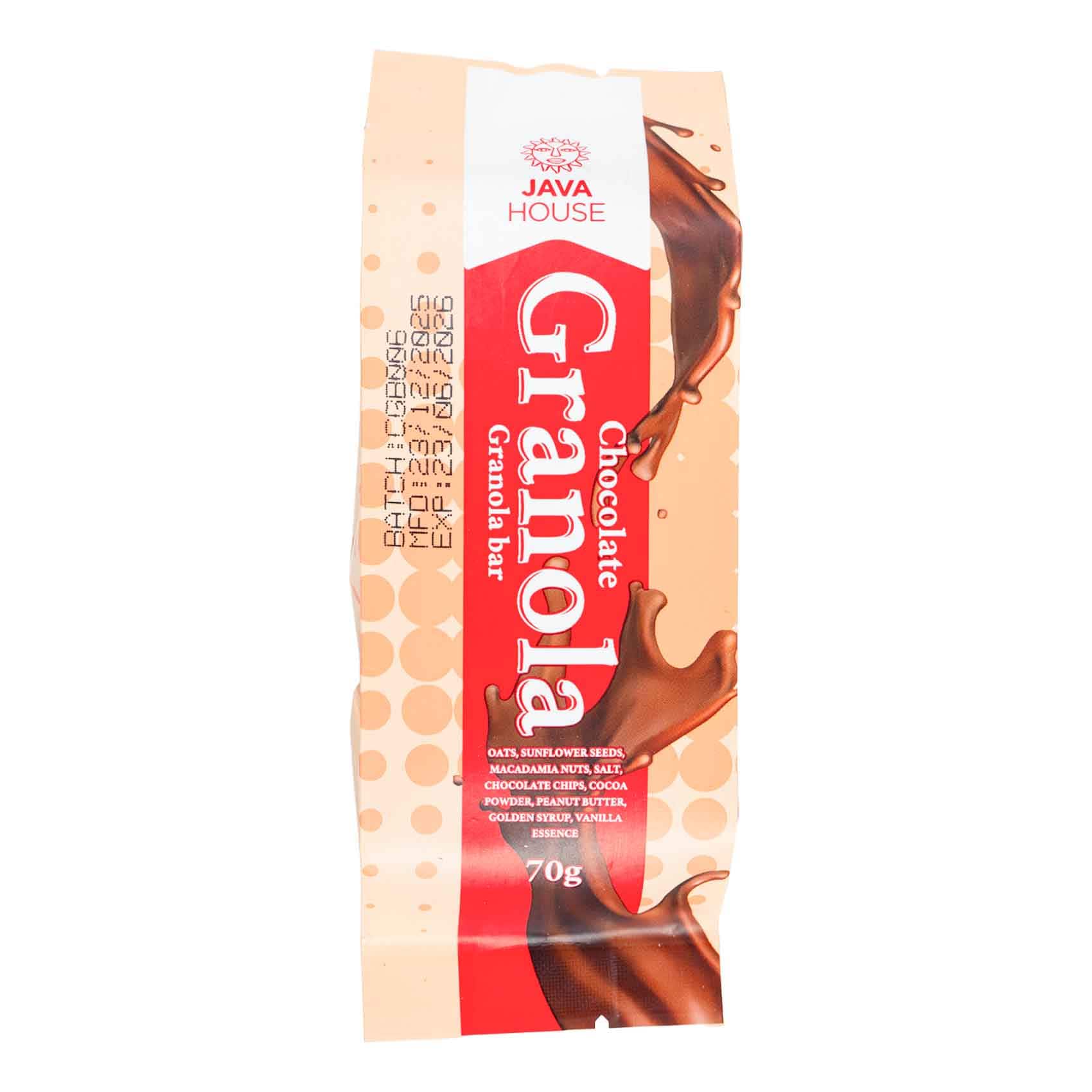 Java Chocolate Granola Bar