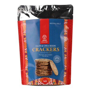 JAVA OATS &amp; CHIA SEED CRACKER 90G