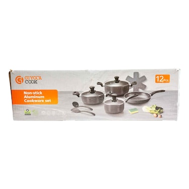 Giyoca Non-Stick Aluminium Cookset 12pcs