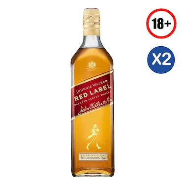 Johnnie Walker Red Label 750ml x2
