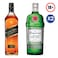 Tanquery Dry Gin 750ml + Johnie Walker Black Label 1l