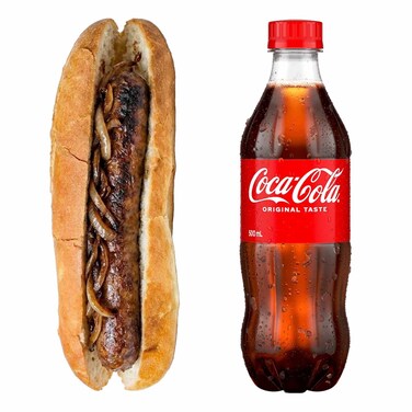 Boerewors Hotdog+ 500ml Soda