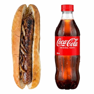 Boerewors Hotdog+ 500ml Soda