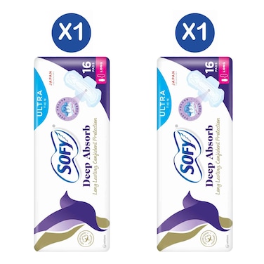 Sofy Ultra Sanitary Pad Value Pack Long 16S