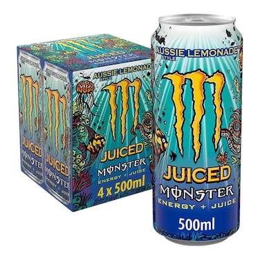 Monster Aussie Energy Can 500ml x 4