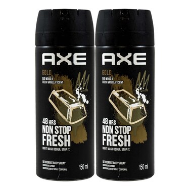 Axe Spray Gold 2x150g