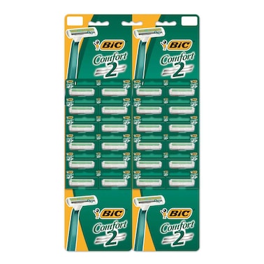 
BIC Comfort 2 Disposable Men's Razors -Card of 24 pieces