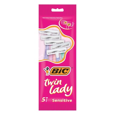 BIC Twin Lady Women&rsquo;s Disposable Razors Pack of 5