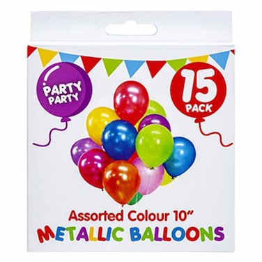 PMS Party10"Metallic Balloons 15Pcs