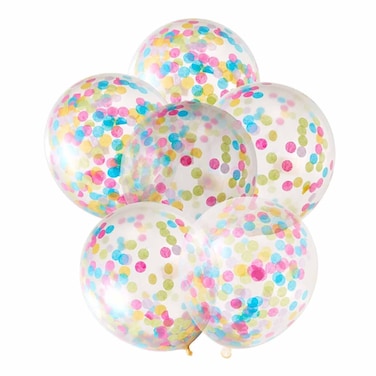 PMS Party Confetti Balloons 6 Pcs
