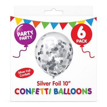 PMS Foil Confet Balloon Silver6S