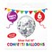 PMS Foil Confet Balloon Silver6S
