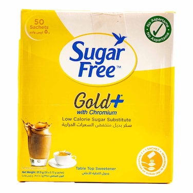 Sugar Free Gold+ Sachets 50x0.75g
