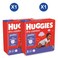 Huggies Comfort Pants Size 3 62s x2