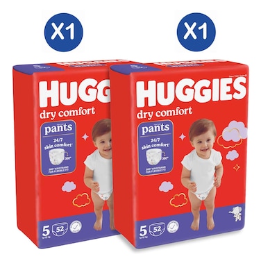 Huggies Comfort Pants Size 5 52s x2