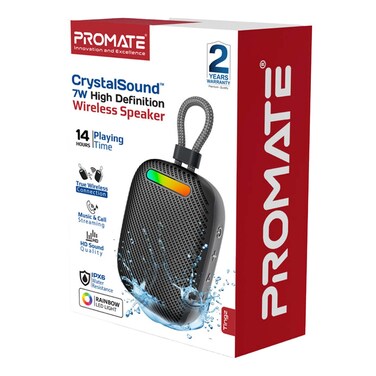 Promate Tingz CrystalSound 7W Wireless Speaker Black