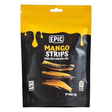 Epic Mango Chocolate Strips 100g