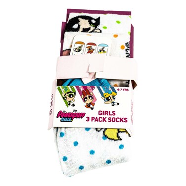 Cottny Girls' Character Ankle Socks 3-Pack