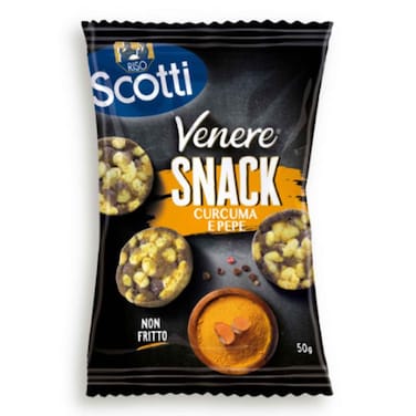 Riso Scotti Venere Rice Snack Tumeric &amp; Pepper 50g