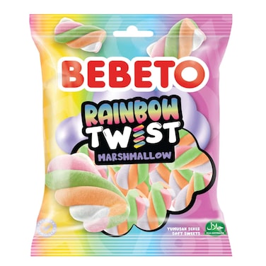 Bebeto Rainbow Twis Marshmallow 135g
