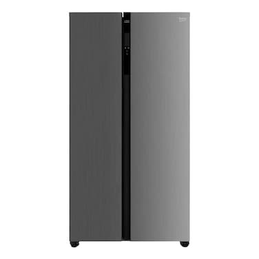 Beko Side-by-Side No-Frost Refrigerator 472l, Glass Black BFF255GB KE