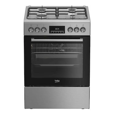 Beko Freestanding Gas Cooker 60cm, Stainless Steel FBE62320XDL