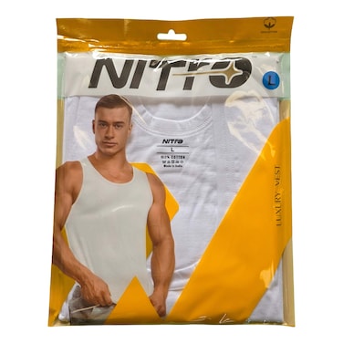Nitro Luxury Men&rsquo;s Vest White Large 1 Piece