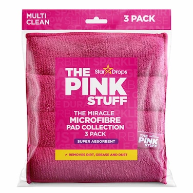 The Pink Stuff Microfibre Pads 3 Pack