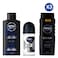 Nivea Deep Lotion 400ml + Deo Invisible Black &amp; White 50ml + Deep Shower Gel Men 500ml