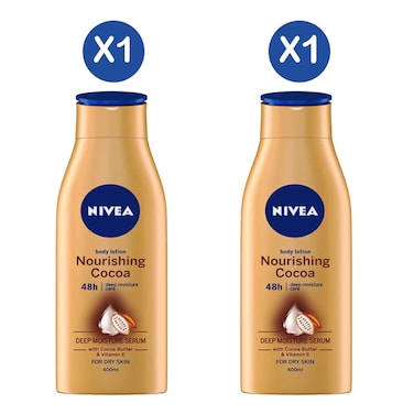 Nivea Cocoa Butter Body Lotion 400ml x2