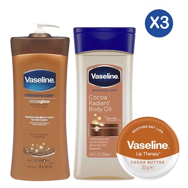 Vaseline Cocoa Glow Care Trio