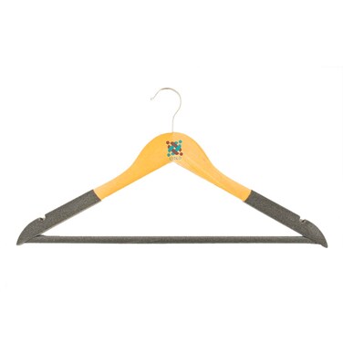 Estilo Wooden Velvet Hanger 001