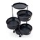 Estilo 4-Tier Round Storage Rack Black
