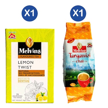 Melvins Lemon Tea &amp; Ginger Tea Pack