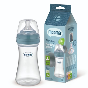 Mooma Feeding Bottle 250ml (18+ Months) Blue MMKN250-F-3