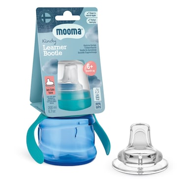 Mooma  Learner Bottle 200ml Green MMKN200-12