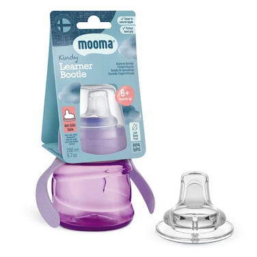 Mooma Learner Bottle 200ml Purple MMKN200-14