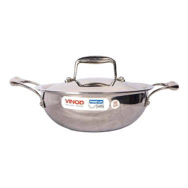 Vinod Extra Deep Kadai With Lid 3.2l