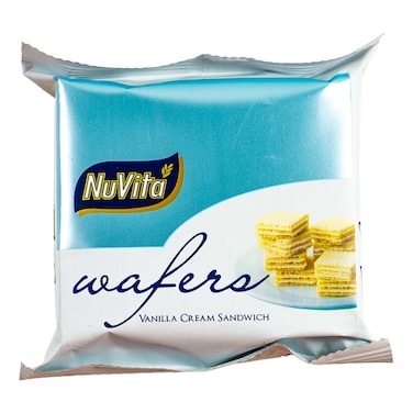 NuVita Vanilla Cream Sandwich Wafers 50g