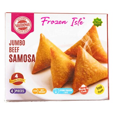 Frozen Isle Jumbo Beef Samosa 240g