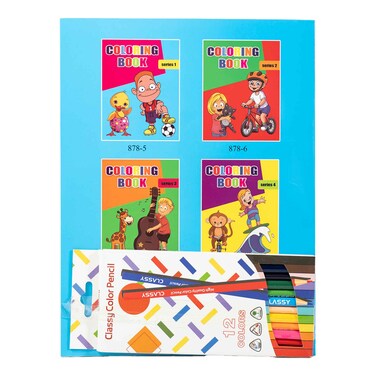 Colouring Book + Colour Pencils