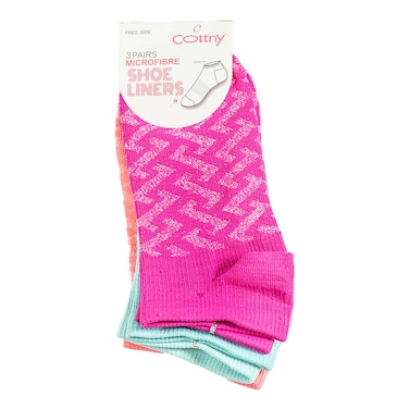 Cottny Women's Assorted Microfibre Socks 3-Pack