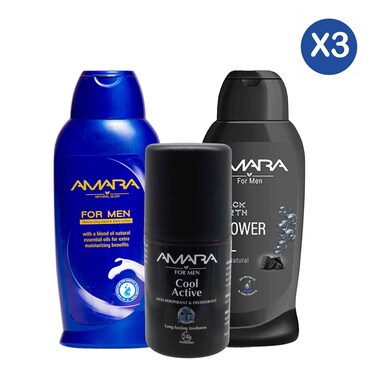 Amara Men Lotion &amp; Deo Trio