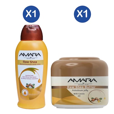 Amara Raw Shea Lotion &amp; Petroleum Jelly