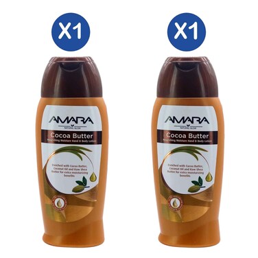 Amara Cocoa Butter Lotion 600ml x 2