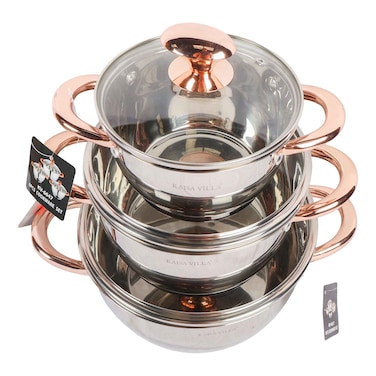 Io Kv S/S Cooking Pot 6Pc Set #1789