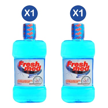Freshmed Icemint Mouth Wash Zero Alcohol 500ml x 2