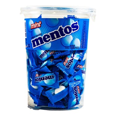 Mentos Mint Chewy Dragees 100 Pieces 270g