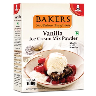 Bakers Ice Cream Powder Vanilla 100g