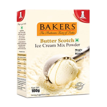 Bakers Ice Cream Powder Butter Scotch 100g